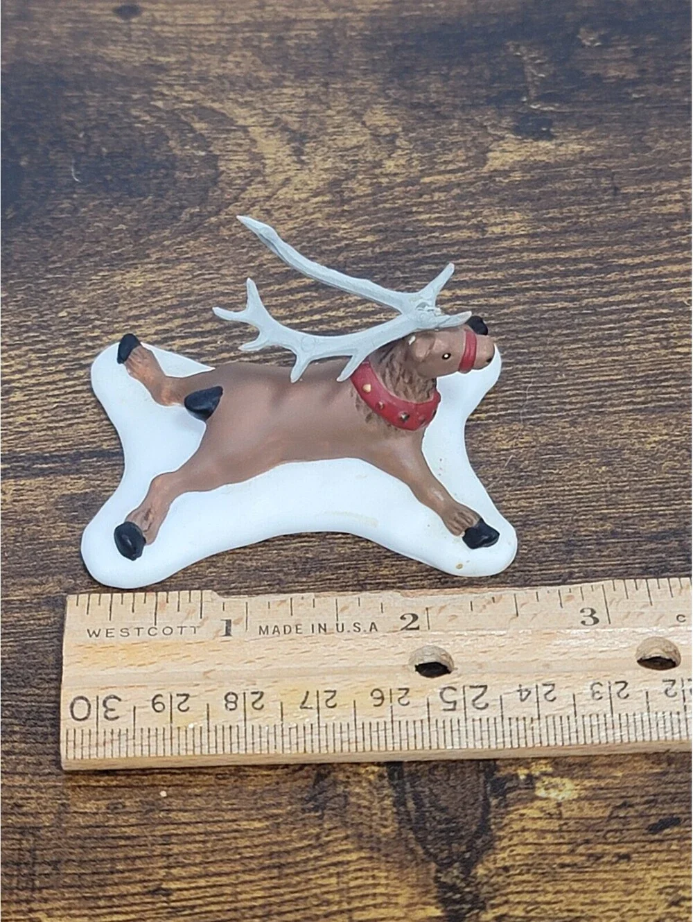 Department 56 Reindeer Figurine on Snow Base Christmas Decoration